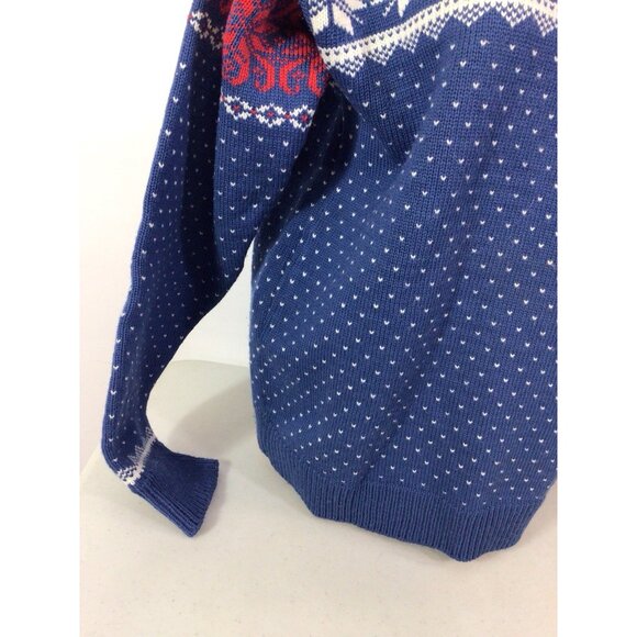 Vintage Nordic Wool Sweater Snowflakes Womens Large - Picture 2 of 8